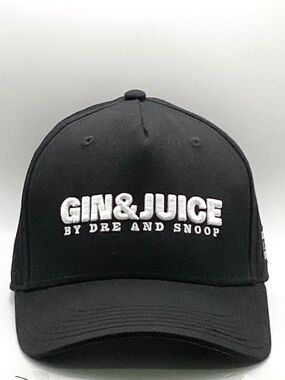 Authentic Gin & Juice by Dr. Dre & Snoop Dogg Black Snapback Hat – NWOT